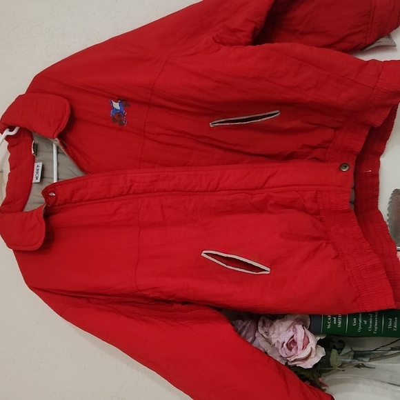 Vintage Koret Jacket Windbraker Red Ski Jacket Weather-Resistant Relaxed Fit - Picture 4 of 12
